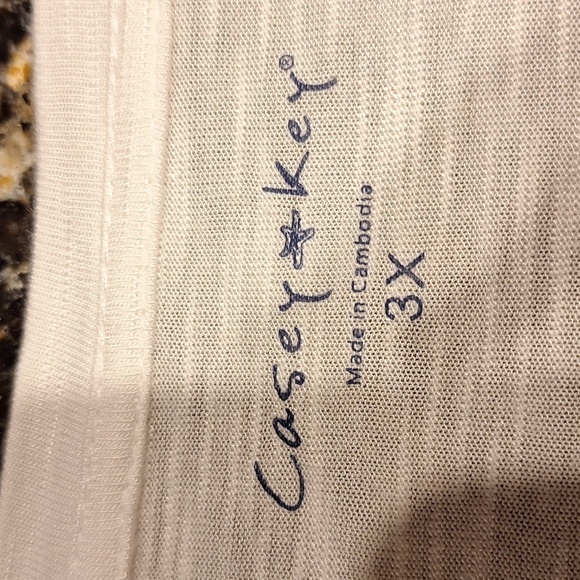 Z women's Casey *Key casual cap sleeve boats plus size top 3X - Picture 4 of 4